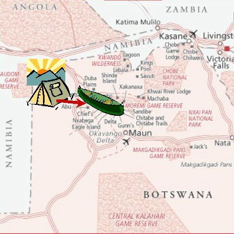 map to the Okavango 
