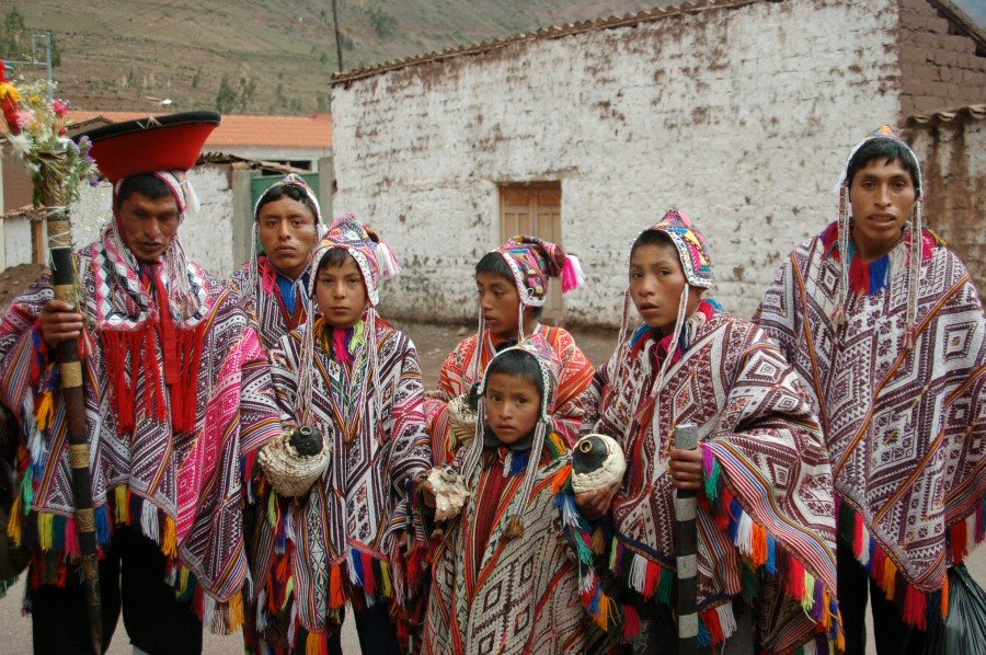 men in traditional clothing
