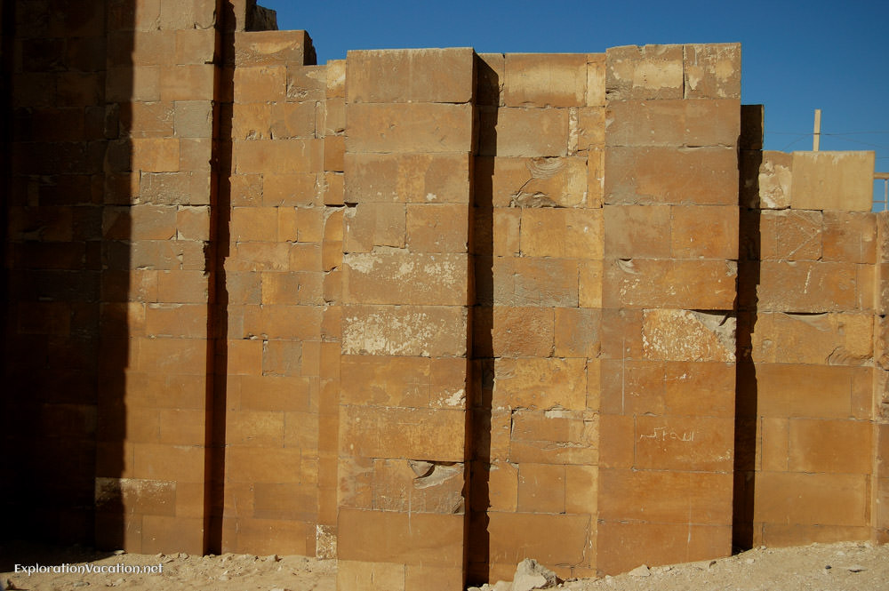 Reconstructed wall at Sakkara