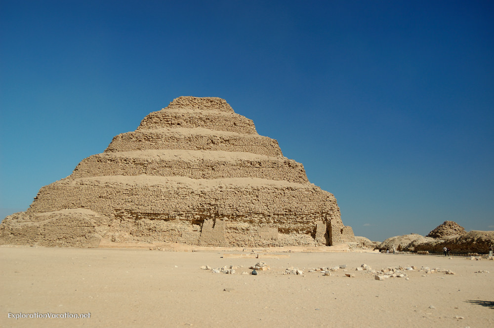 exterior of the step pyramid of Djoser 