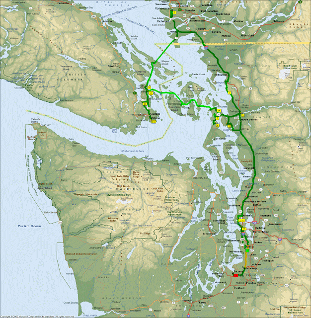 Seattle coastal area map