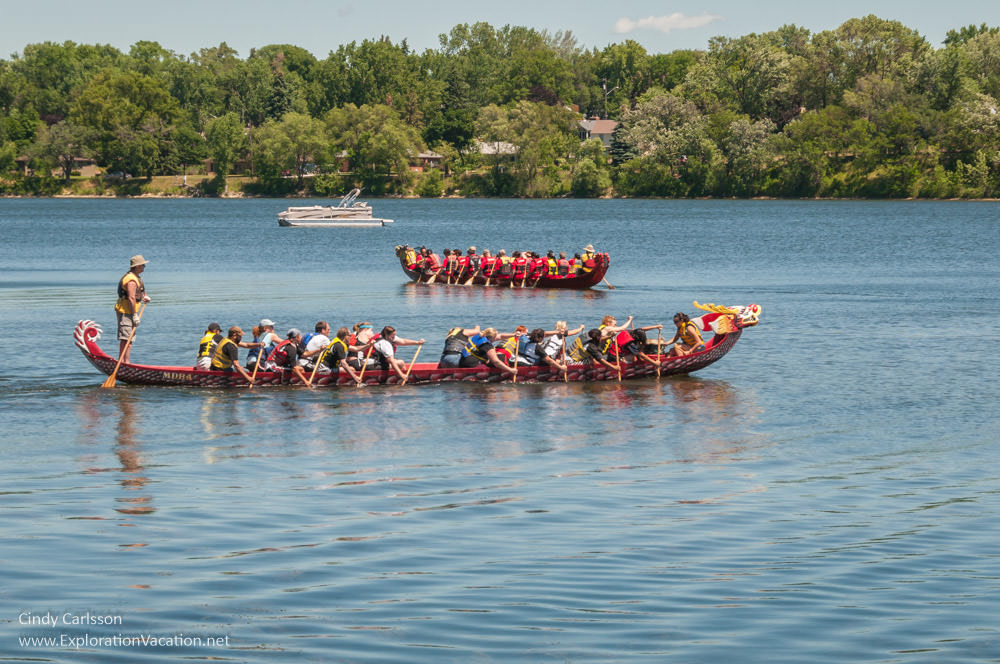 St Paul Minnesota dragon boat races - www.ExplorationVacation.net