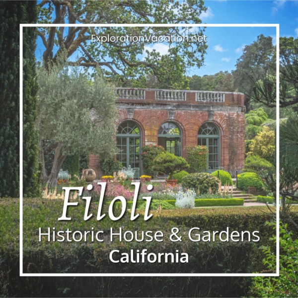 Link to story and photos about California's Filoli Historic House and Gardens on ExplorationVacation.net.