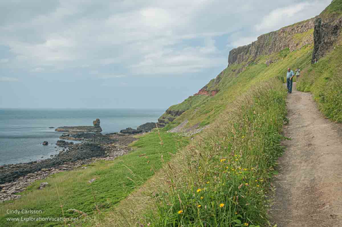 photo of the Middle Path along the Causeway Coast in Northern Ireland © Cindy Carlsson - ExplorationVacation.net