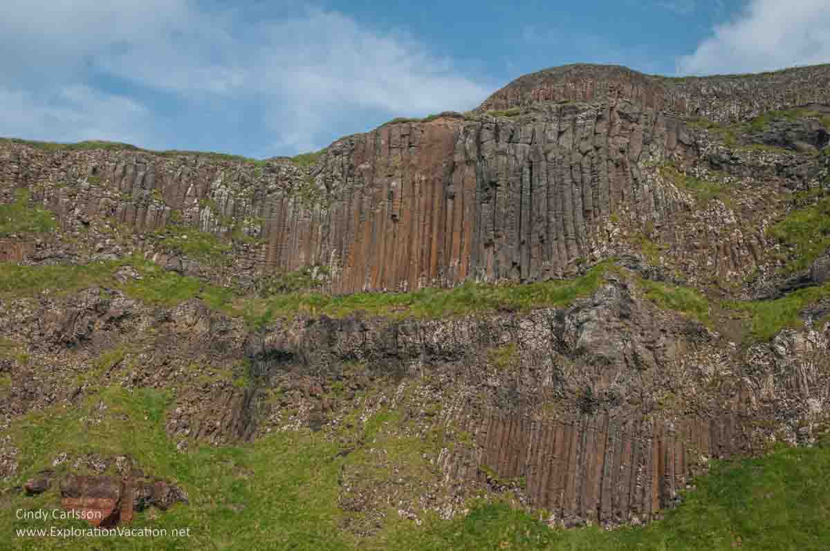 photo of a large natural "amphitheater" rock formation at the Giant's Causeway and Causeway Coast World Heritage site in Northern Ireland © Cindy Carlsson - ExplorationVacation.net