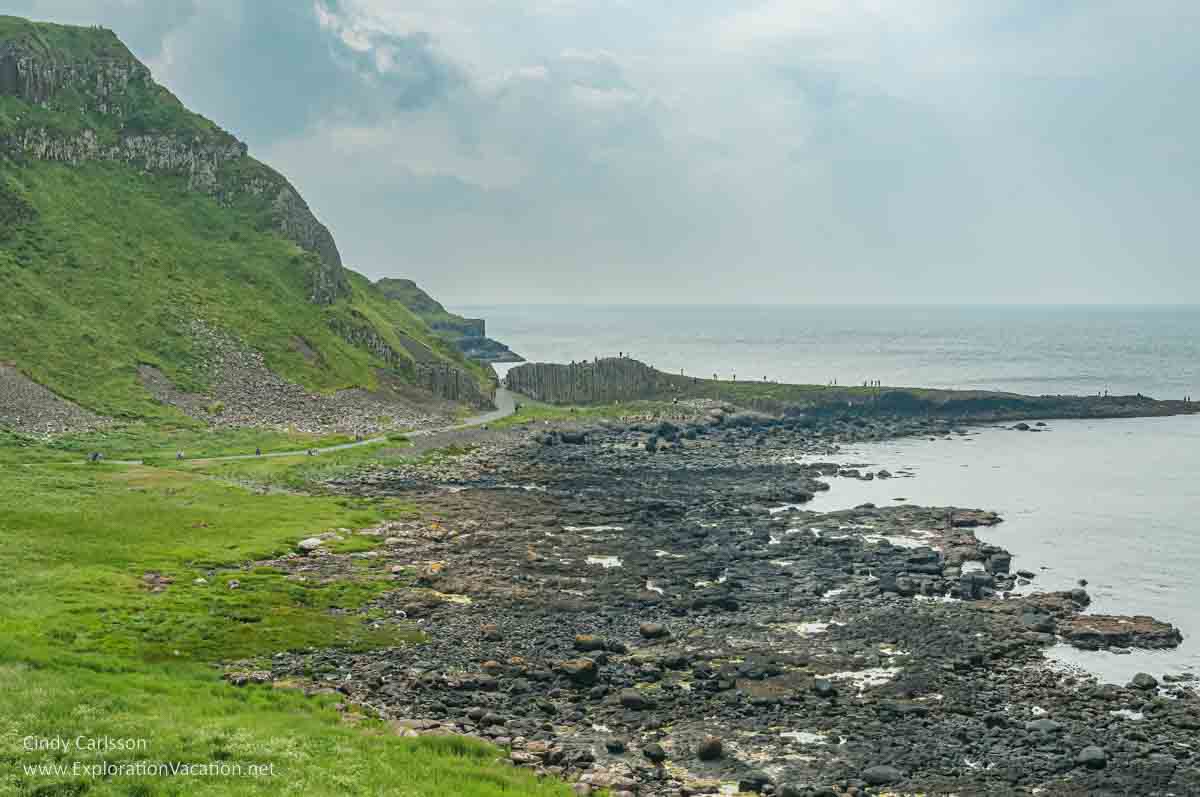 photo of coast and Giant's Gate at the Giant's Causeway UNESCO World Heritage site in Northern Ireland &copy; Cindy Carlsson - ExplorationVacation.net