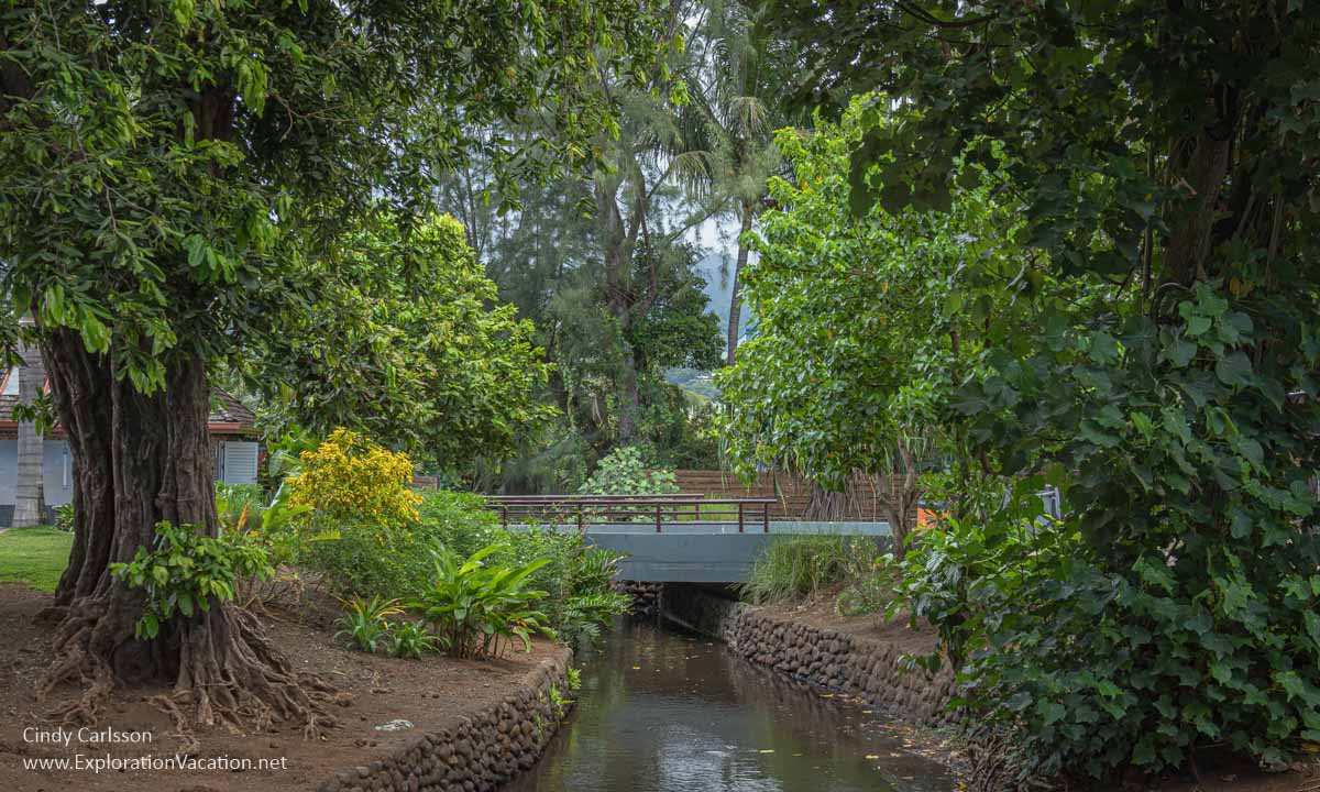 photo of landscaped walking paths at Point Venus on Tahiti in French Polynesia &copy; Cindy Carlsson at ExplorationVacation