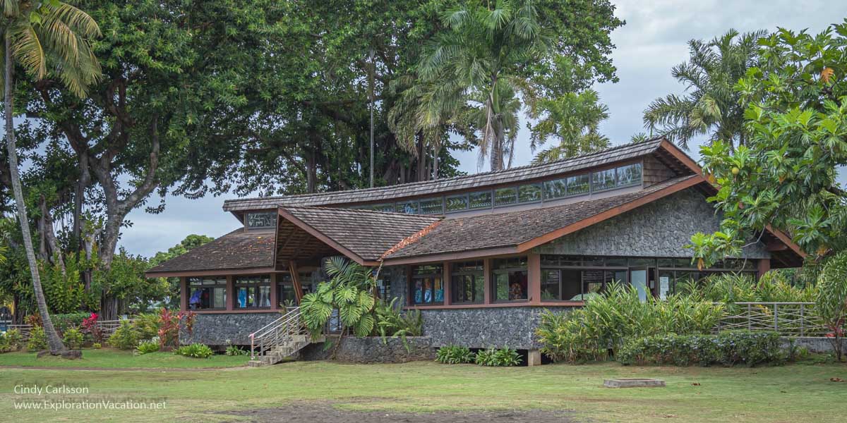 photo of the craft shop at Point Venus on Tahiti in French Polynesia &copy; Cindy Carlsson at ExplorationVacation