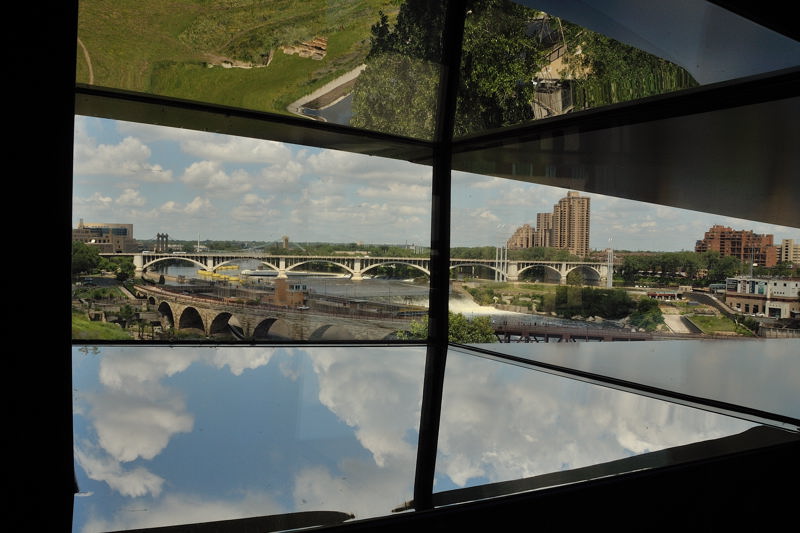 reflections from the Guthrie windows