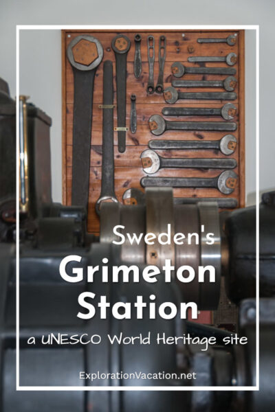 equipment and tools with text "Sweden's Grimeton Stration a UNESCO World Heritage Site"