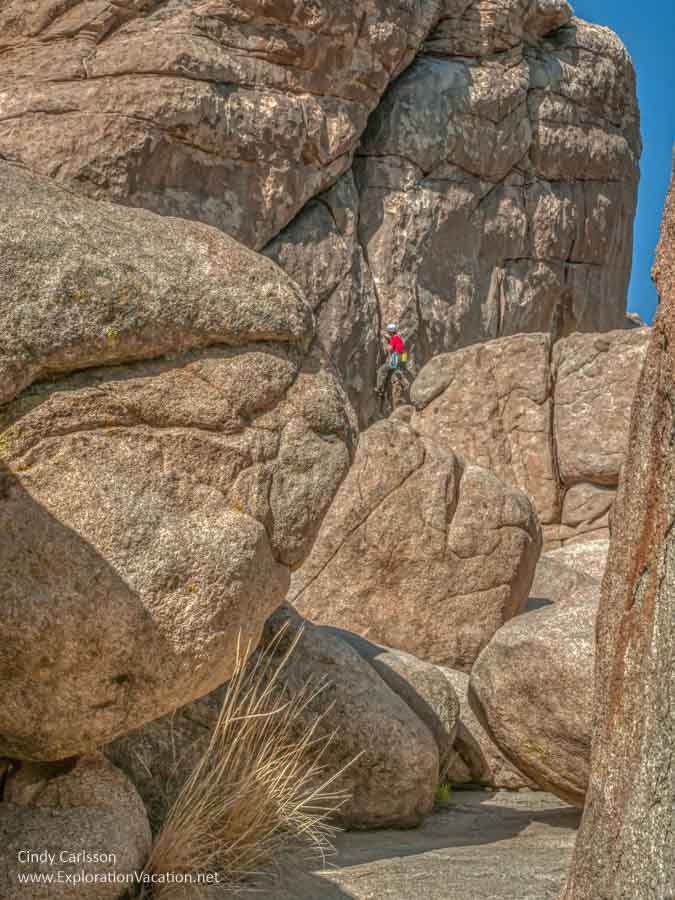rock climbers in Hidden Valley