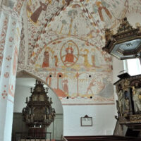 Paintings in Denmark's Fanefjord Church were created in the 15th century by an artit known today only as the Elmelunde Master - ExplorationVacation 