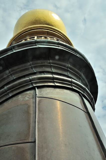 Very top of the steeple on Vor Frelsers Kirke (Our Savior&rsquo;s Church) in Copenhagen, Denmark - ExplorationVacation.net 24-DSC_2059