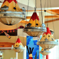 lights that look like teepees