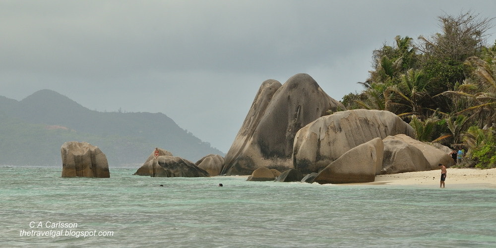 beach with boulders 