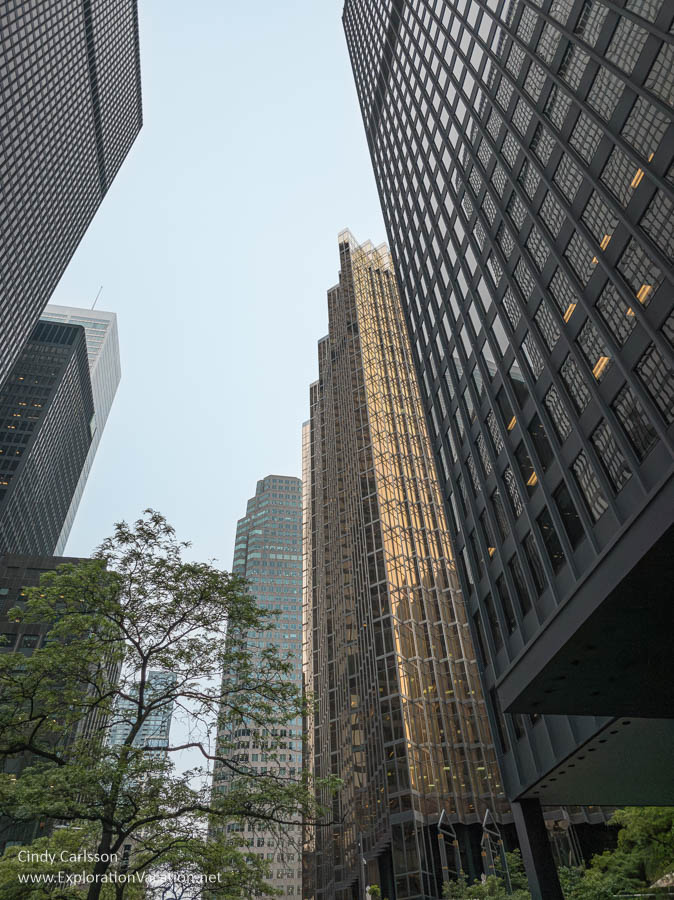 Skyscrapers in downtown Toronto, including some in the Toronto Dominion TD Center.