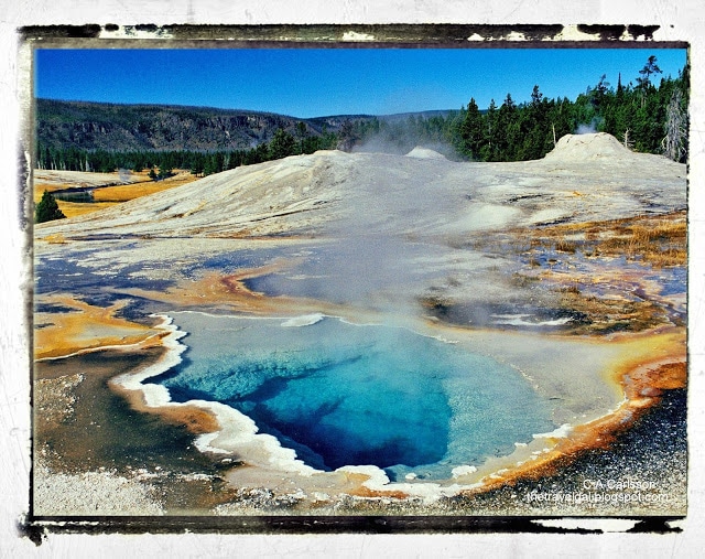 geyser basin Yellowstone National Park - www.ExplorationVacation.net