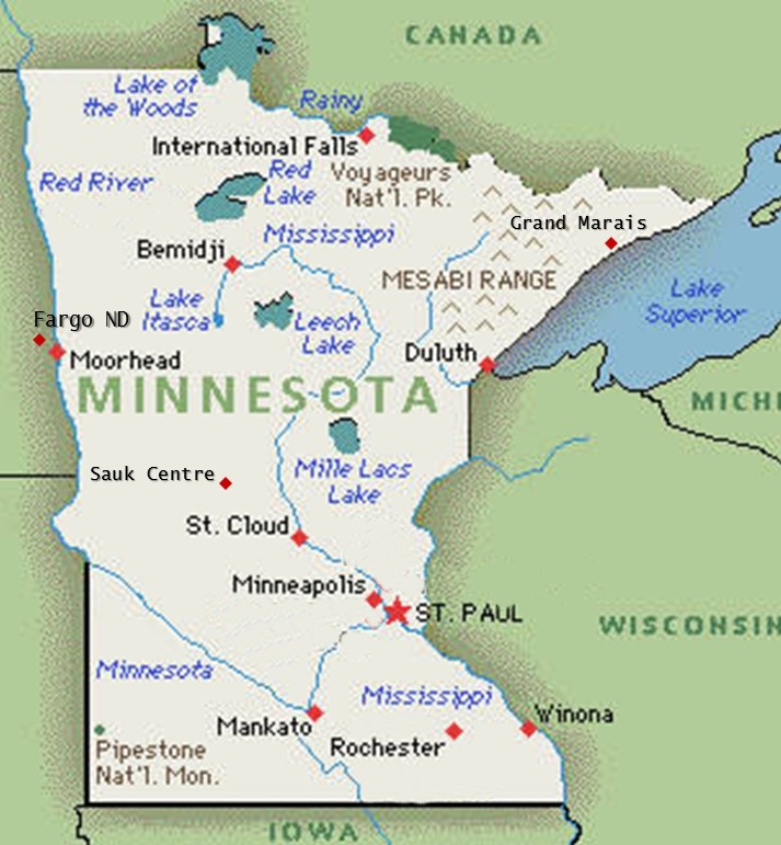 Minnesota Vertical Maps 