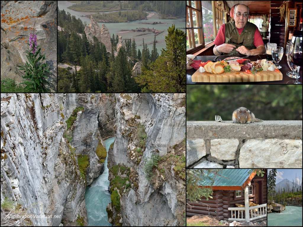 collage of scenes in the Canadian Rockies