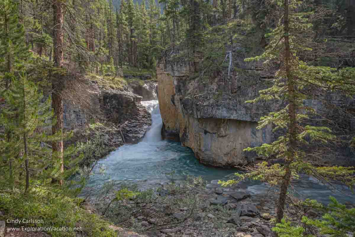 Photo of Beauty Creek in Jasper National Park, part of the Canadian Rocky Mountain Parks UNESCO World Heritage site &copy; Cindy Carlsson ExplorationVacation.net