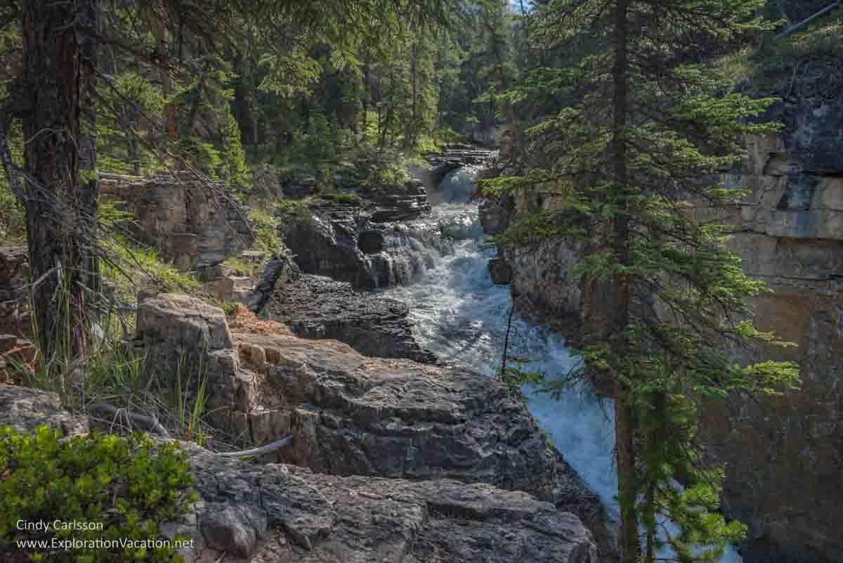 Photo of Beauty Creek in Jasper National Park, part of the Canadian Rocky Mountain Parks UNESCO World Heritage site &copy; Cindy Carlsson ExplorationVacation.net