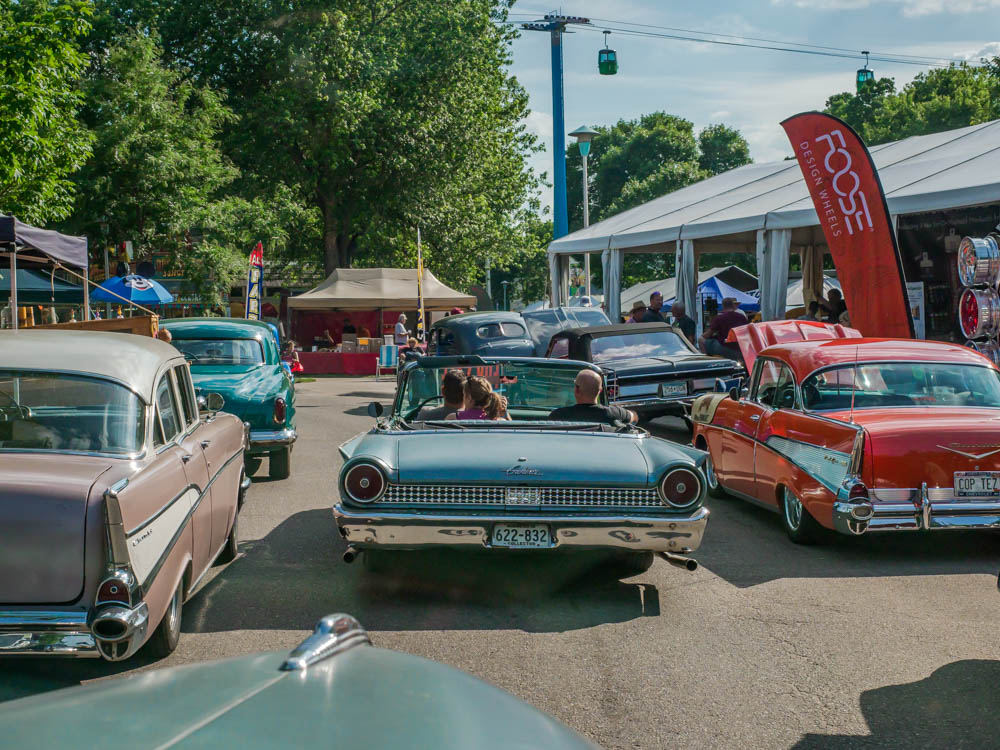 photo of a convertible driving through Back to the 50s in St Paul Minnesota in 2018 &copy; Cindy Carlsson ExplorationVacation.net
