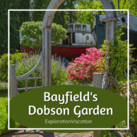 Link to a story and photos on Dobson Gardens in Bayfield, Wisconsin, on ExplorationVacation.net.