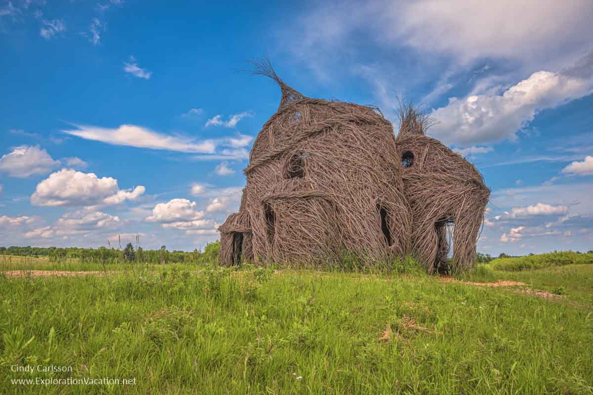 informal structures built from sticks