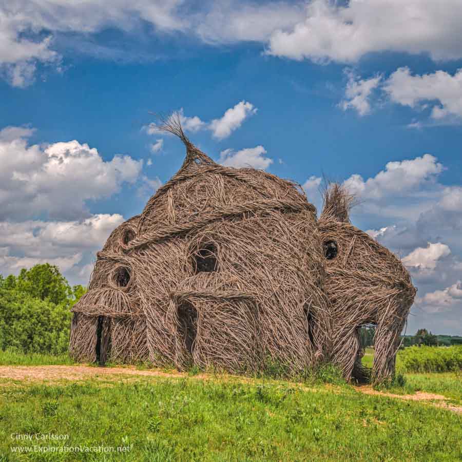 informal structures built from sticks