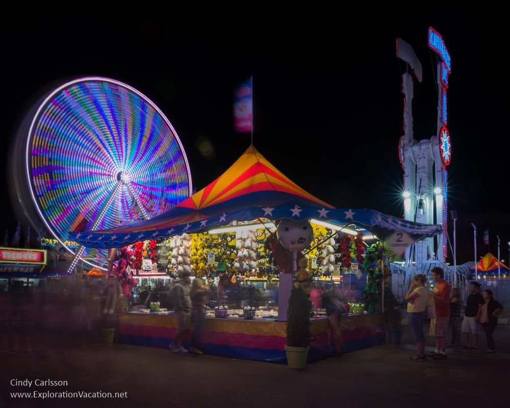 night on the midway at the Minnesota State Fair