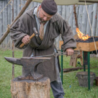 blacksmith Voyageurs at Grand Portage MN