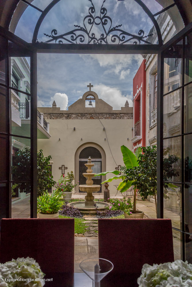courtyard of La Calle Escondida Merida