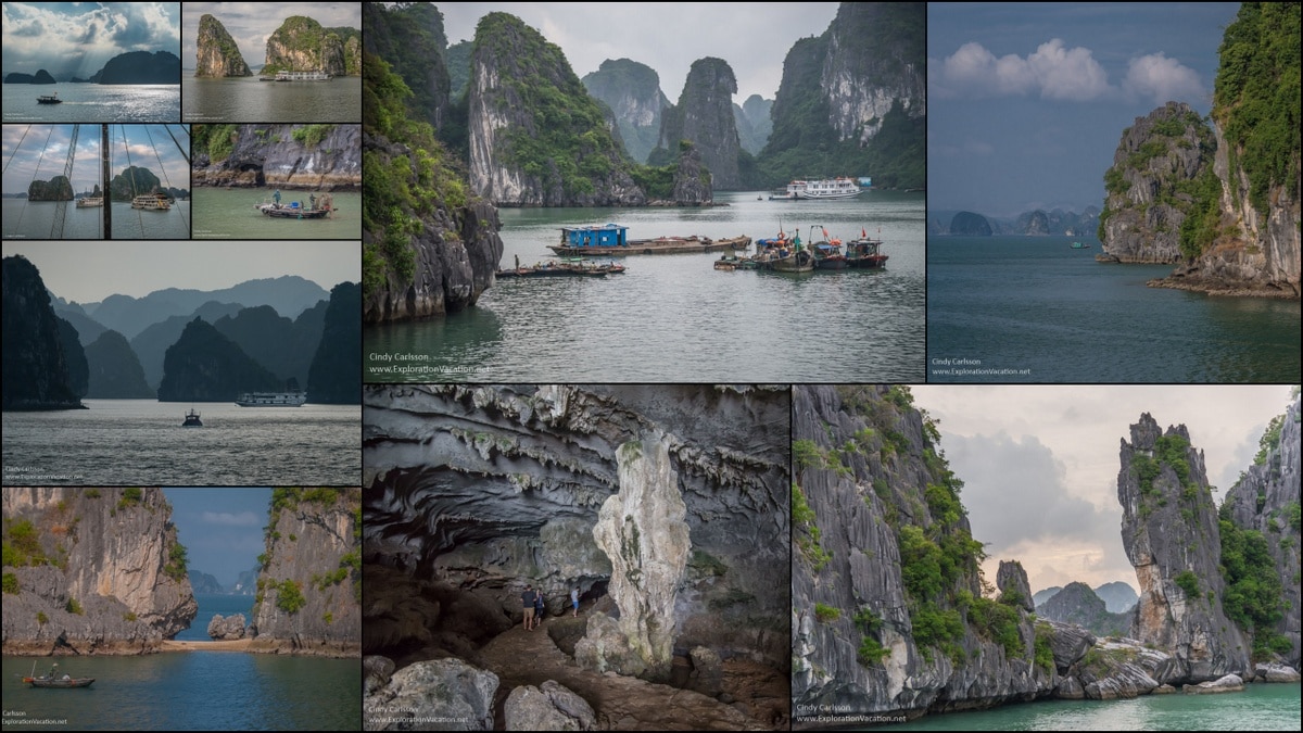 collage of Halong Bay