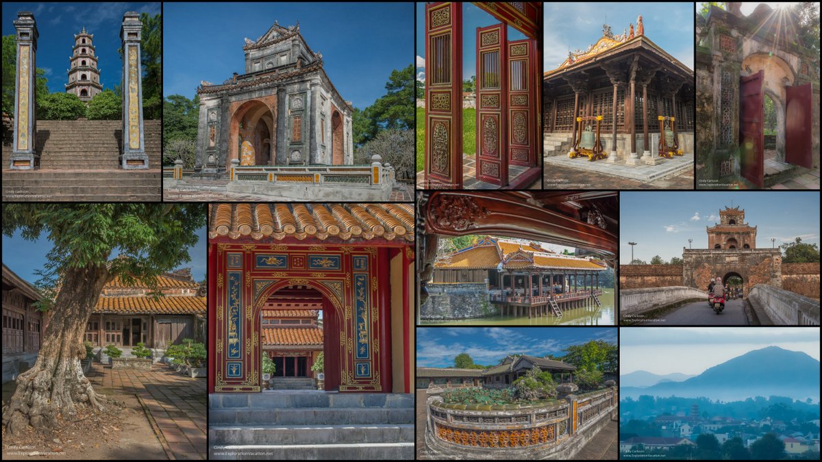 collage of Hue Vietnam