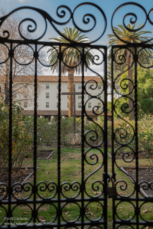 grave yard gate Mission Santa Clara de Asís