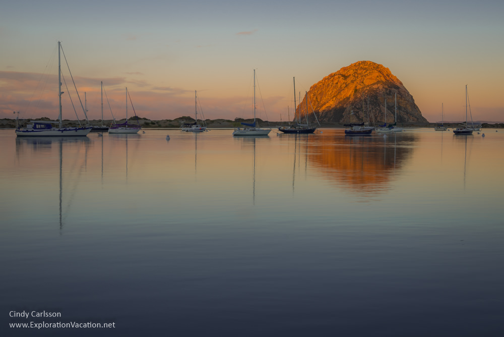 Morro Rock at sunrise