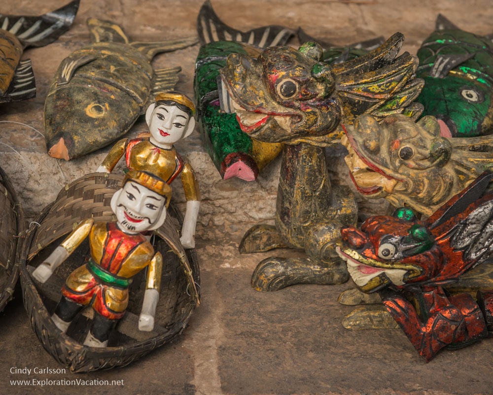 mix of wooden puppets