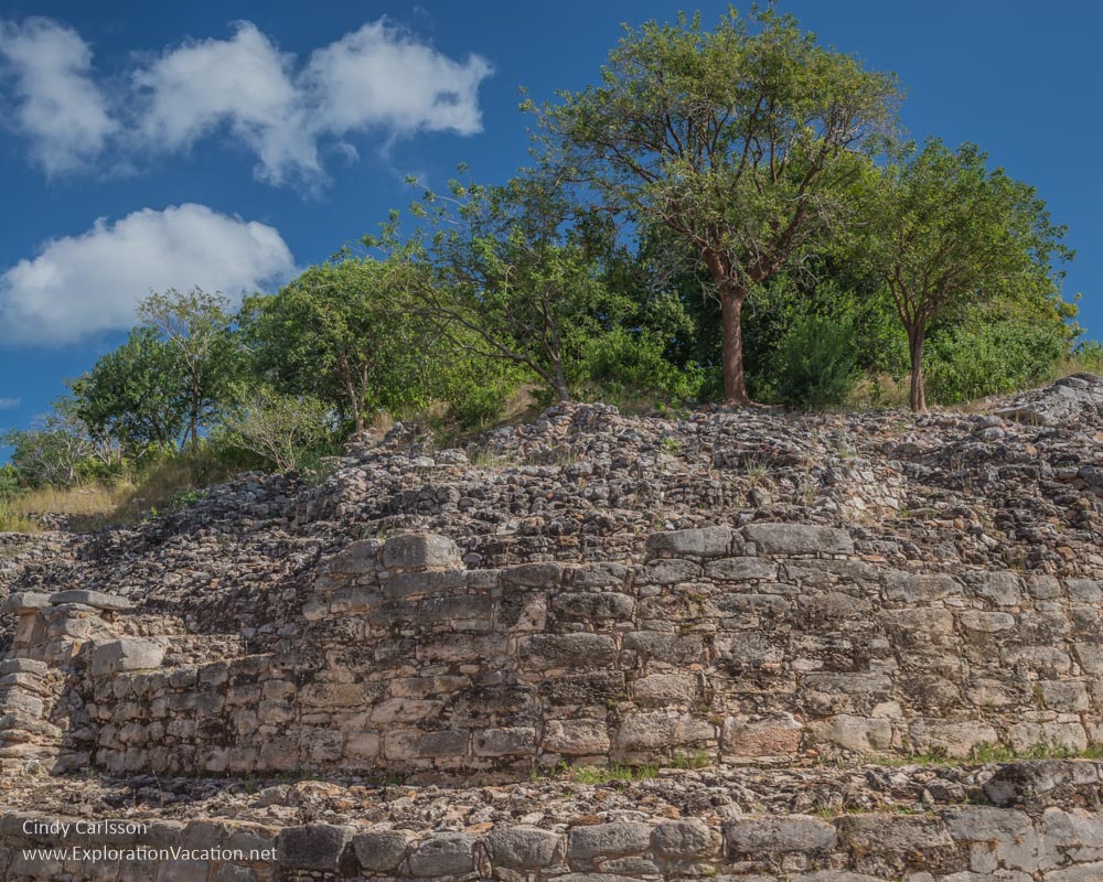 Mayan ruins of Kinich Kakmó Izamal Mexico - ExplorationVacation.net