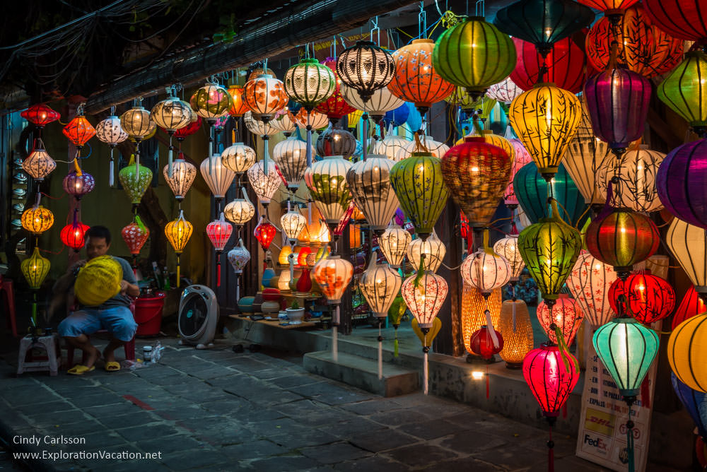 lanterns for sale in Hoi An Vietnam - ExplorationVacation.net