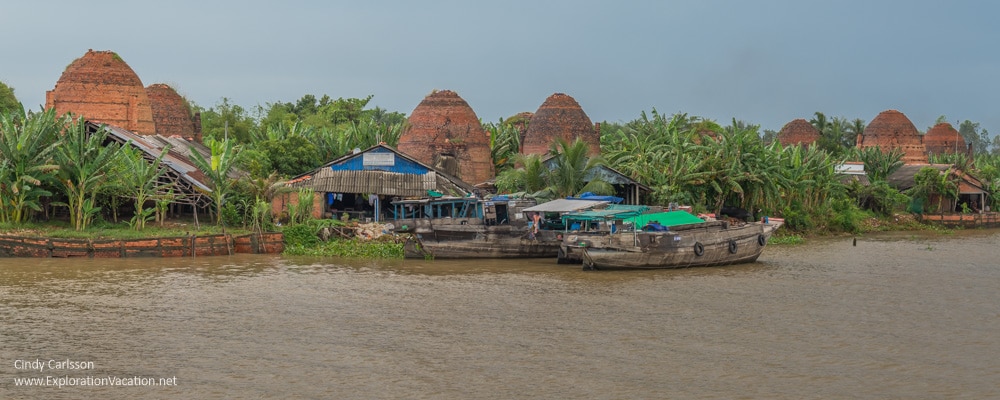 brick kilns Mekong Delta Vietnam - ExplorationVacation.net