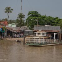 ferry station in the Mekong Delta Vietnam - ExplorationVacation.net
