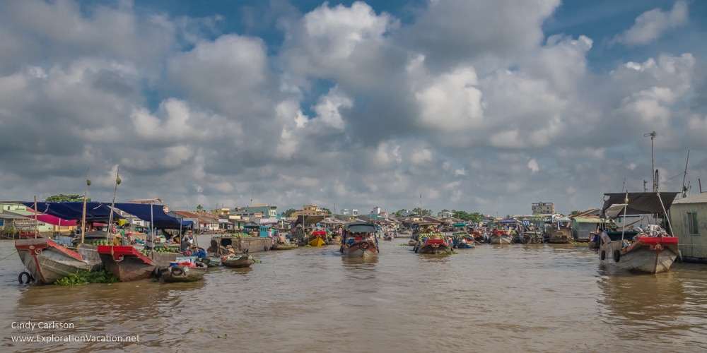 Cai Rang floating market Vietnam - ExplorationVacation.net