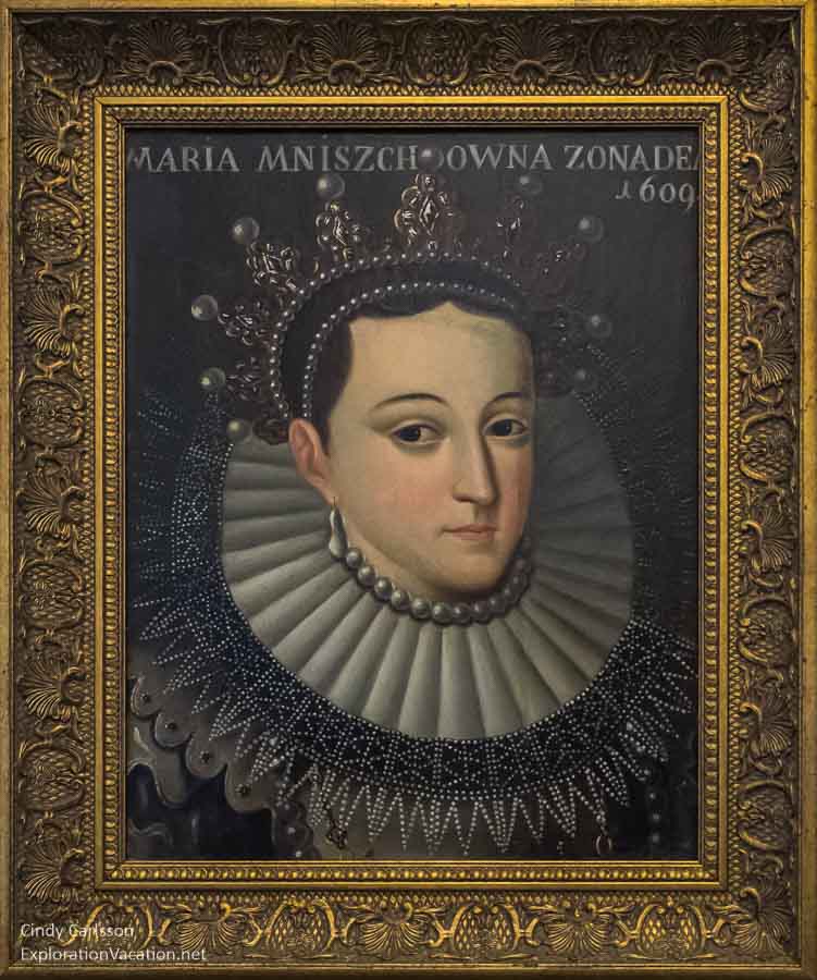 Maria Mnishik wife of Czars Lzhedmitry I and Lzhedmitry II 1609 Lithuanian National Museum New Arsenal - www.ExplorationVacation.net