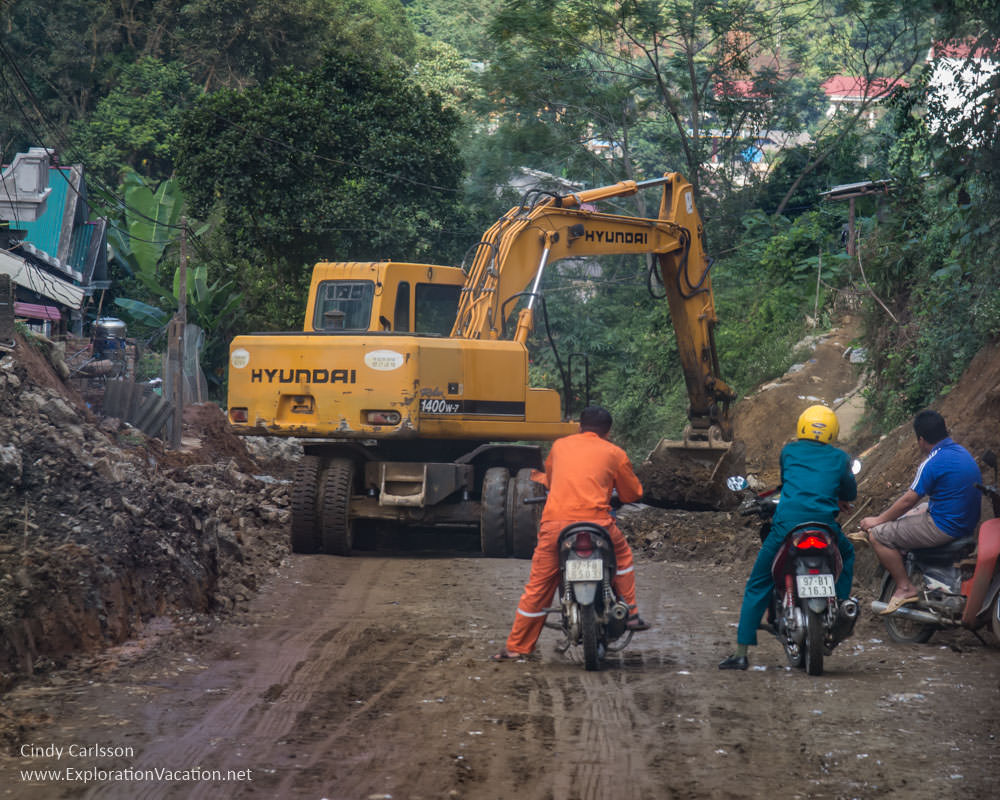 road construction Northern Vietnam - ExplorationVacation