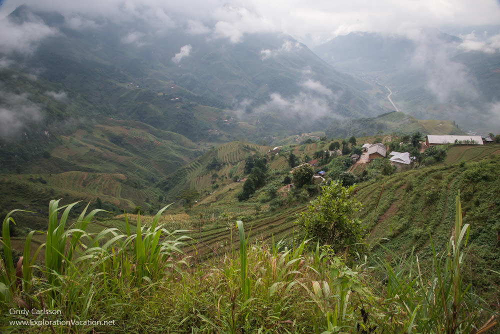 mountain scenery Northern Vietnam road trip - ExplorationVacation