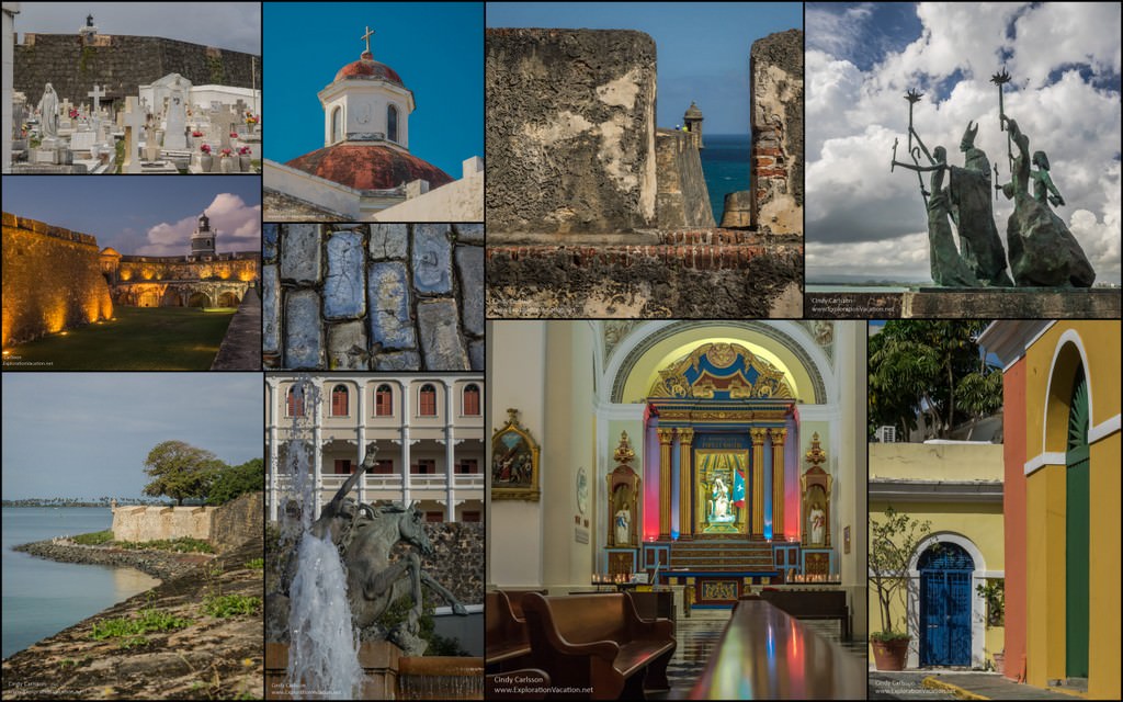 Puerto Rico Old San Juan collage - ExplorationVacation.net