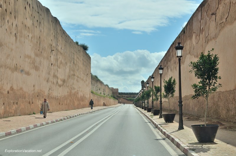 Meknes Morocco city wall - www.explorationvacation.net