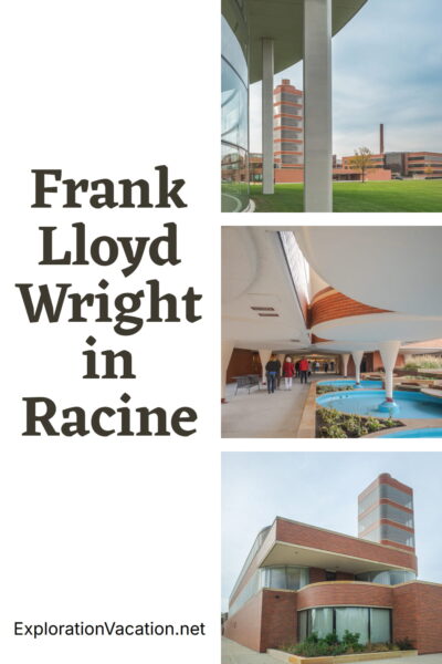 Multiple images of buildings by Wright.