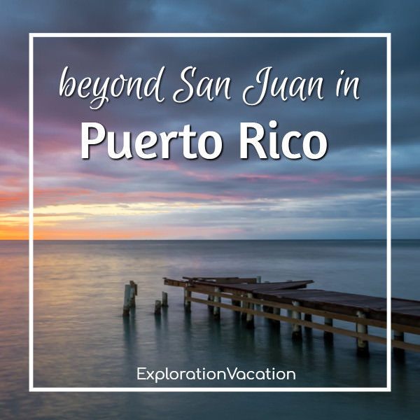 dock with text "beyond San Juan in Puerto Rico"