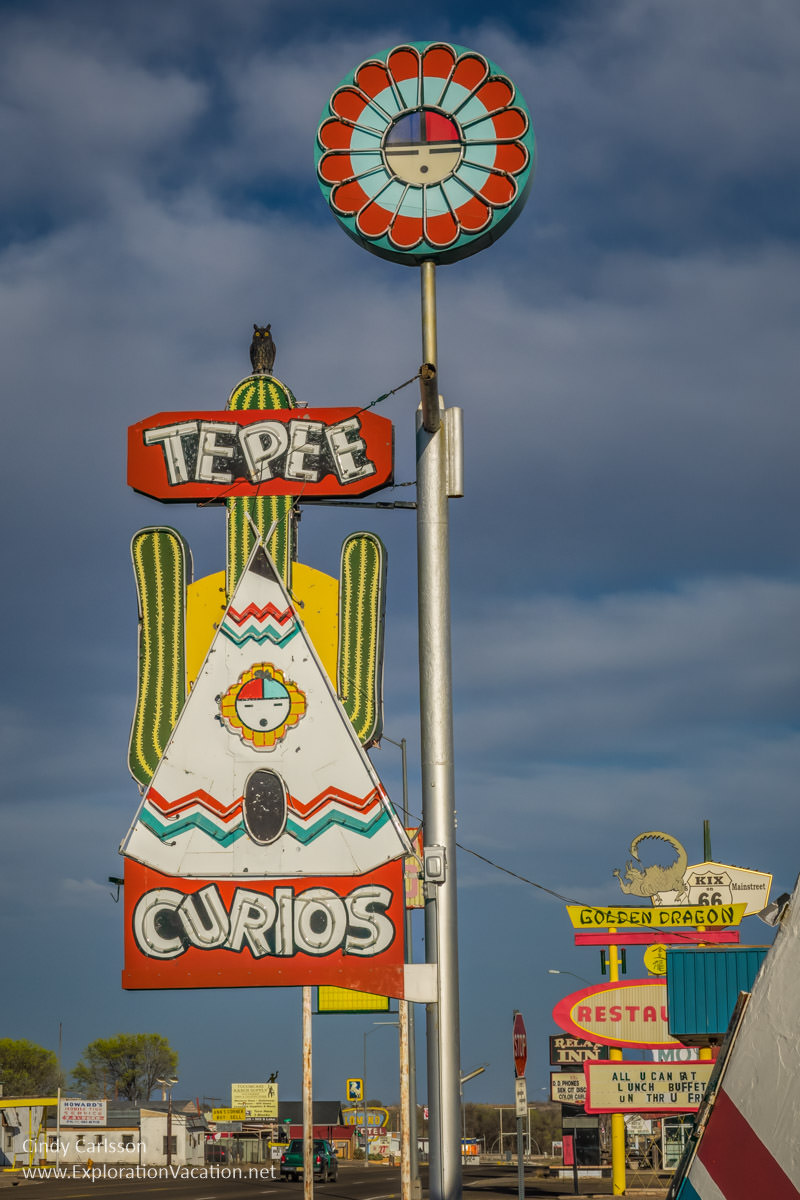 Tee Pee Curios along historic Route 66 in Tucumcari New Mexico - ExplorationVacation.net